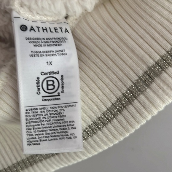 Athleta Tugga Sherpa Jacket 1x - Picture 13 of 16